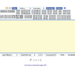 Online LaTeX Equation Editor